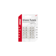 Bezpiecznik  szklane 20mm mini blister 10 szt Amio *02394*