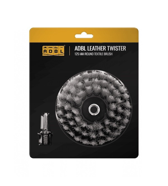 ADBL Leather Twister 125mm okrągła szczotka do skóry  na wiertarkę  WW