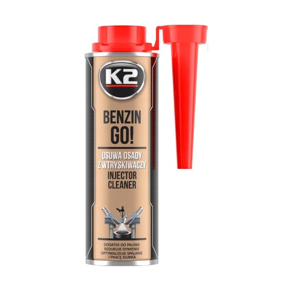 K2 BENZIN GO! dodatek paliwa czyści wtryskiwacze 250ml (T322)