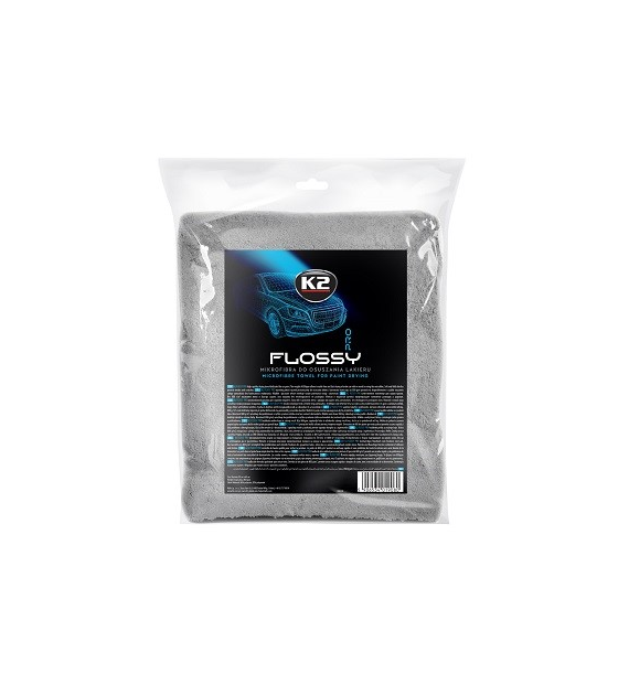 K2 FLOSSY PRO - ręcznik z mikrofibry do osuszania lakieru 90x60cm 800gsm (D0220)