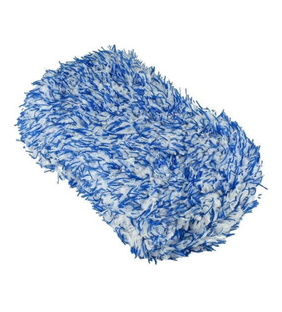 Gąbka BLUE HORNET MICROFIBER CAR WASH SPONGE biało-niebieska
