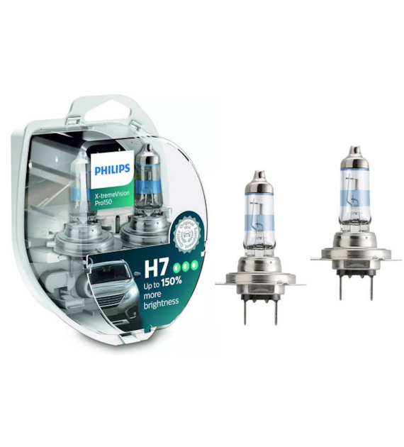 Żarówka 12V H7  55W Philips X-tremeVision +PRO150% komplet 2szt.