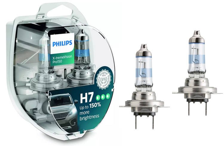 Żarówka 12V H7  55W Philips X-tremeVision +PRO150% komplet 2szt.
