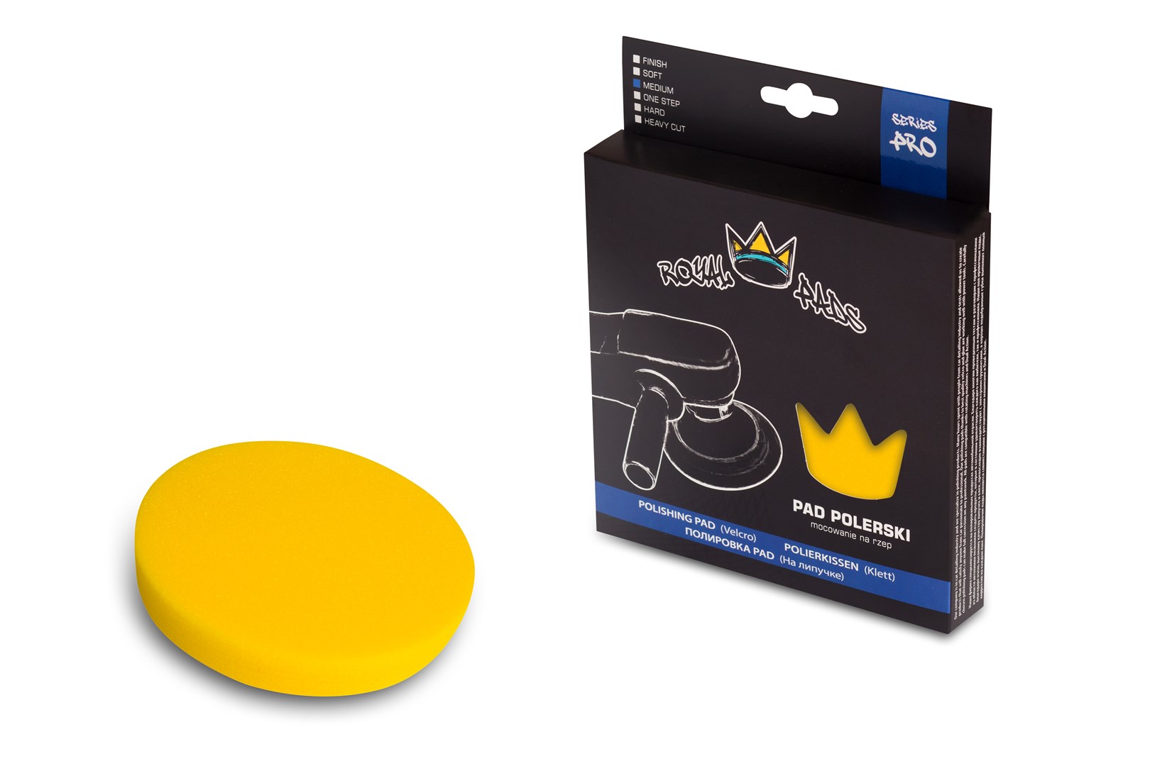 Royal PRO Medium Pad żółty 150mm *RP 05-02-150*