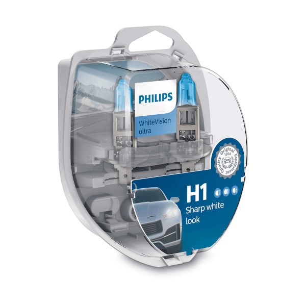Żarówka 12V H1  55W Philips  WhiteVision ULTRA SM 2szt. kpl