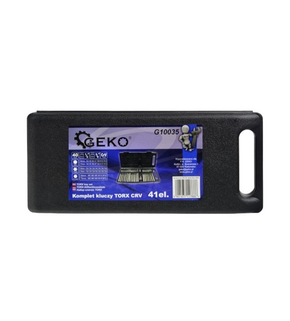 GEKO Komplet kluczy torx CRV 41el. plastic box