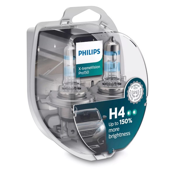 Żarówka 12V H4  60/55W Philips  XV+150% Pro  2szt. kpl