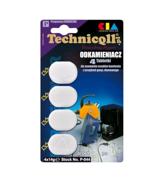 TECHNICQLL- Tabletki odkamieniające Technicqll P-044 białe 4 x 14 g