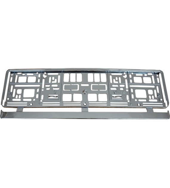 Ramka pod tablicę rej. chromowana GODMAR