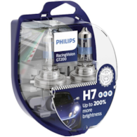 Żarówka 12V H7  55W Philips Racing Vision GT200 +200% 2szt.