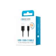 AKC.Forever kabel USB - USB-C 1.0m 3A czarny  *GSM106365*