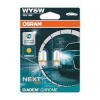 Żarówka 12V   5W WY5W T10 caloszklana OSRAM Diadem CHROME 2szt  NOWOŚĆ
