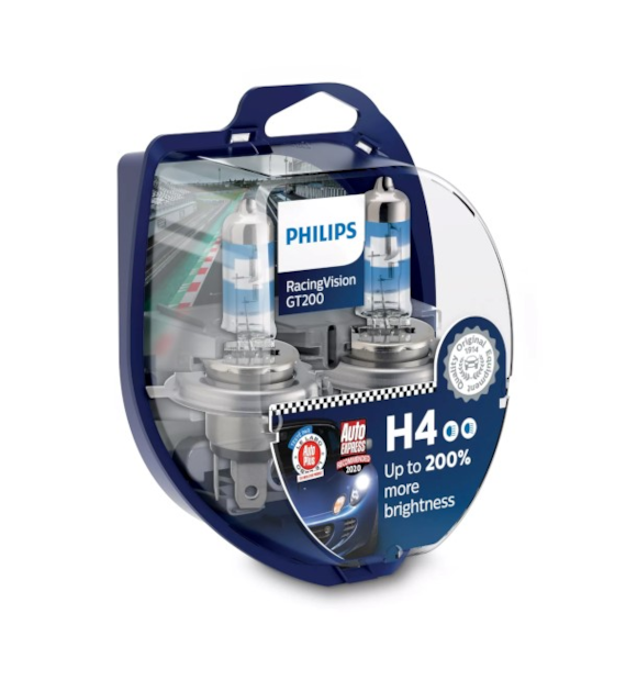 Żarówka 12V H4  60/55W Philips Racing GT200  2szt. kpl