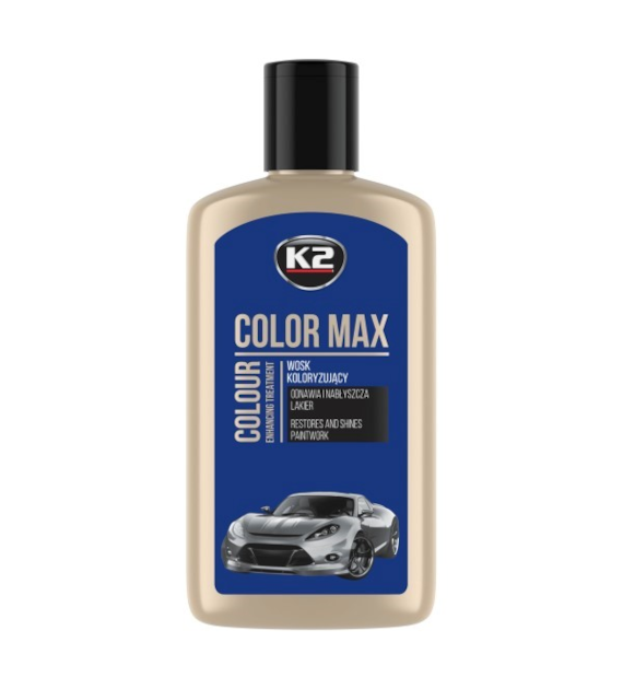 K2 Color Max wosk niebieski 250ml    (K020BLUE)