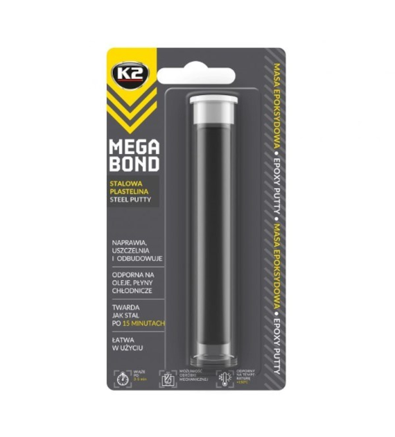 K2 MEGA BOND 20g Stalowa plastelina-epoxyd (B322)