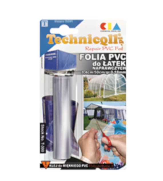 TECHNICQLL- Folia PVC łatka naprawcza 8.4/50cm (T300)