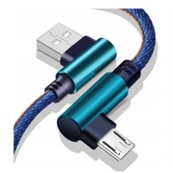 Kabel USB micro-USB kątowy szybkie ładowanie 2m *1904* xj