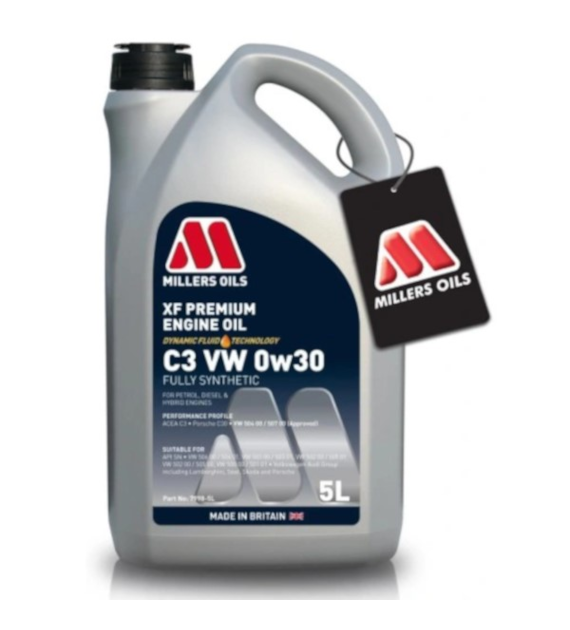 Olej Millers XF Premium C3 VW 0w/30 5l (7998) 504-507