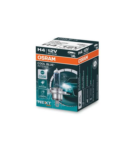 Żarówka 12V H4  60/55W P43 OSRAM COOL BLUE INTENSE 5000K (składane pudełko) 1szt