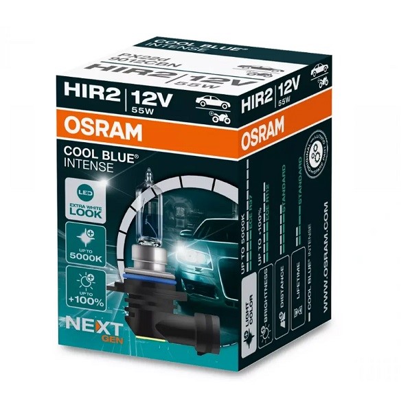 Żarówka 12V HIR2 55W OSRAM COOL BLUE INTENSE 5000K (NEXT GEN) (Składane pudełko) 1szt
