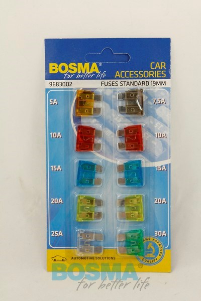 Bezpiecznik  płytkowe kpl. Bosma *2591*
