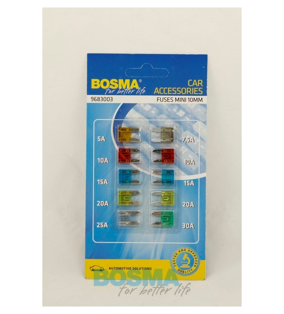Bezpiecznik  płytkowe mini kpl *2614* Bosma