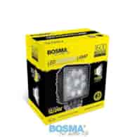 Lampa robocza 12/24V Bosma 9x LED 27W 1600lm kwadratowa rozpraszająca *6100* qq
