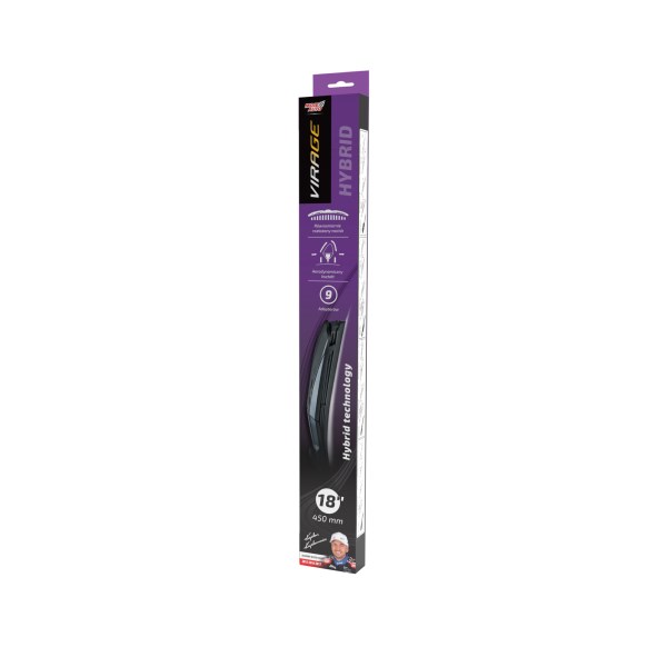 Pióro wycieraczki . VIRAGE Hybryd 18'/450mm +9 ADAPTERÓW (92-H18)