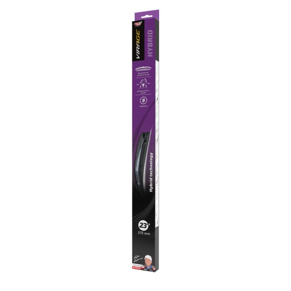Pióro wycieraczki . VIRAGE Hybryd 23'/575mm +9 ADAPTERÓW (92-H23)