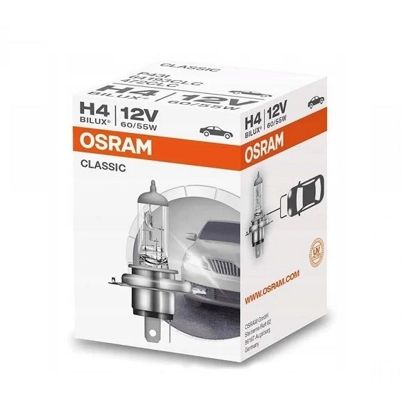 Żarówka 12V H4  60/55W P43 OSRAM Classic 1szt