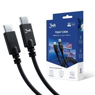 AKC. 3MK Kabel USB C - C Hyper Cable 4k 60Hz 1m 100W czarny