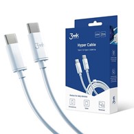 AKC. 3MK Kabel USB C - C Hyper Cable 2m 100W biały