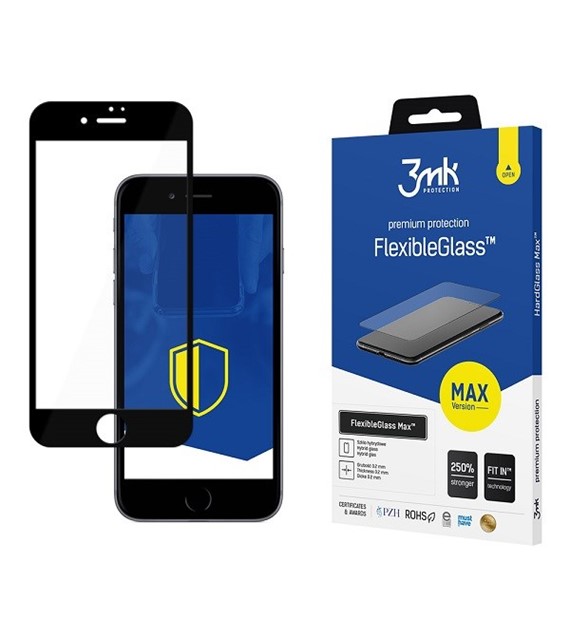 AKC. 3MK Szkło FlexibleGlass Max iPhone 7/8 Plus Black