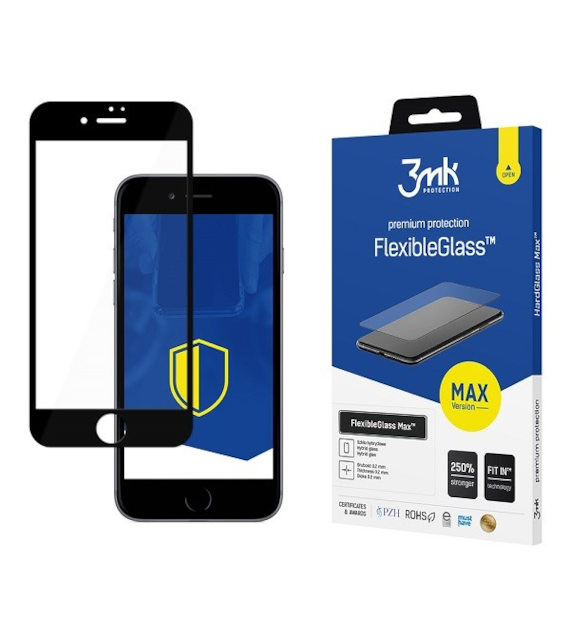 AKC. 3MK Szkło FlexibleGlass Max iPhone 7/8 Plus Black qq