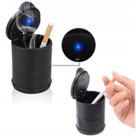 Popielniczka samochodowa z LED kubek  *XJ3079*