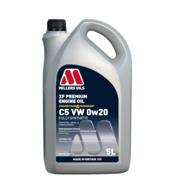 Olej Millers XF Premium C5 VW 0w/20 5l (8049) VW 508 00 / 509 00 , Porsche C20 (8049)