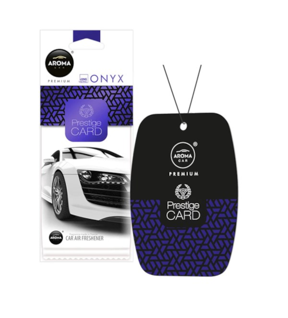 Zapach AROMA CAR Prestige Cards ONYX *  *835417* (op. 24szt) qq