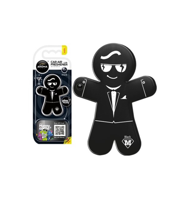 Zapach AROMA CAR Polymer Manny BLACK *  *026295* (op. 10szt)