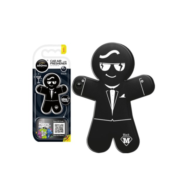 Zapach AROMA CAR Polymer Manny BLACK *  *026295* (op. 10szt)