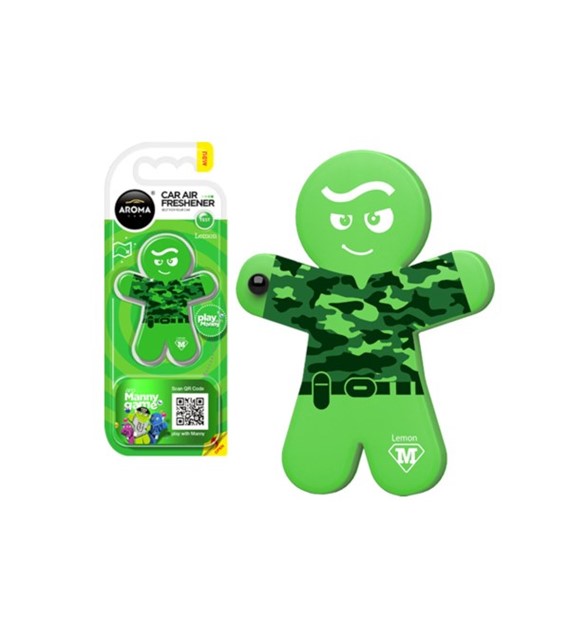 Zapach AROMA CAR Polymer Manny LEMON *026293* (op. 10szt)