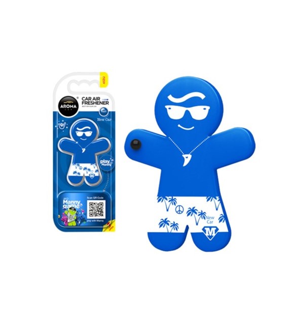 Zapach AROMA CAR Polymer Manny NEW CAR *  *026292* (op. 10szt)