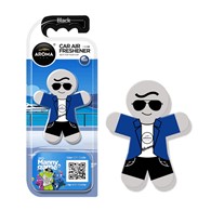 Zapach AROMA CAR Polymer Manny STYLISH BLACK  *107796* (op. 10szt)