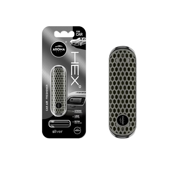 Zapach AROMA CAR HEX SILVER *  *028929* (op. 11szt)