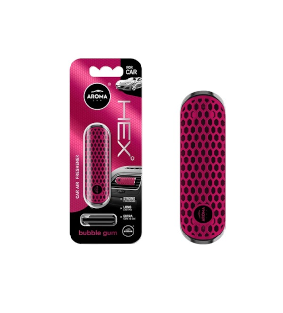 Zapach AROMA CAR HEX BUBBLE GUM *  *028927* (op. 11szt)
