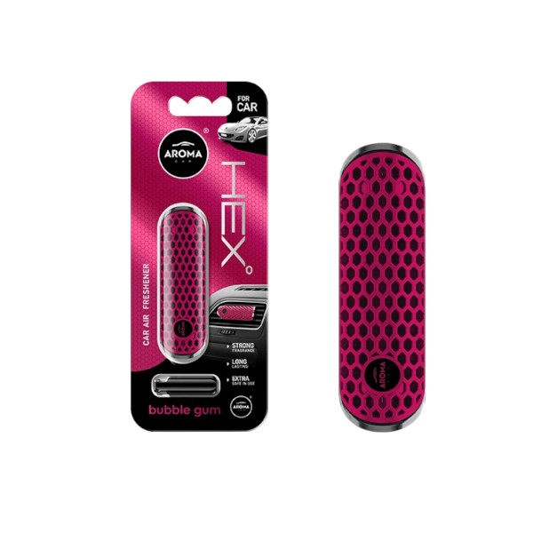 Zapach AROMA CAR HEX BUBBLE GUM *  *028927* (op. 11szt)