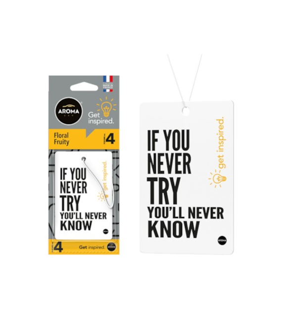 Zapach AROMA CAR Get Inspired FLORAL FRUITY No4  *013394* (op. 24szt)