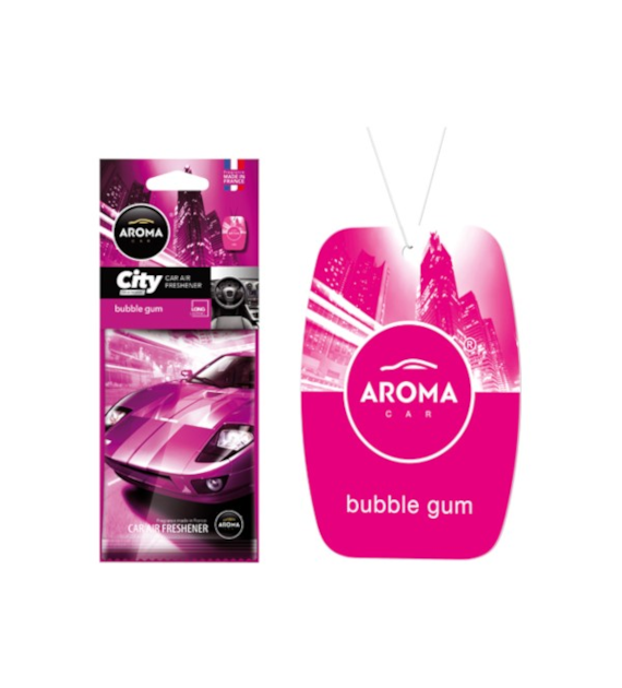 Zapach AROMA CAR Cellulose City BUBBLE GUM  *926705* (op. 24szt)