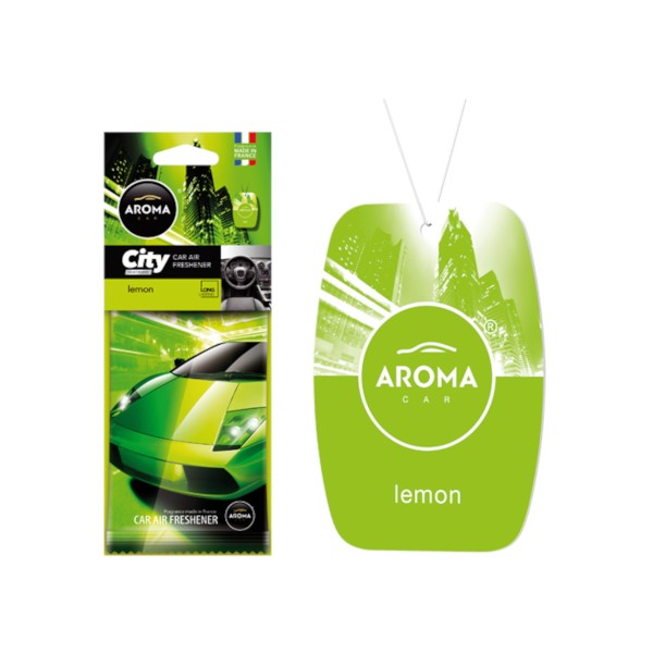 Zapach AROMA CAR Cellulose City LEMON  *927146* (op. 24szt)