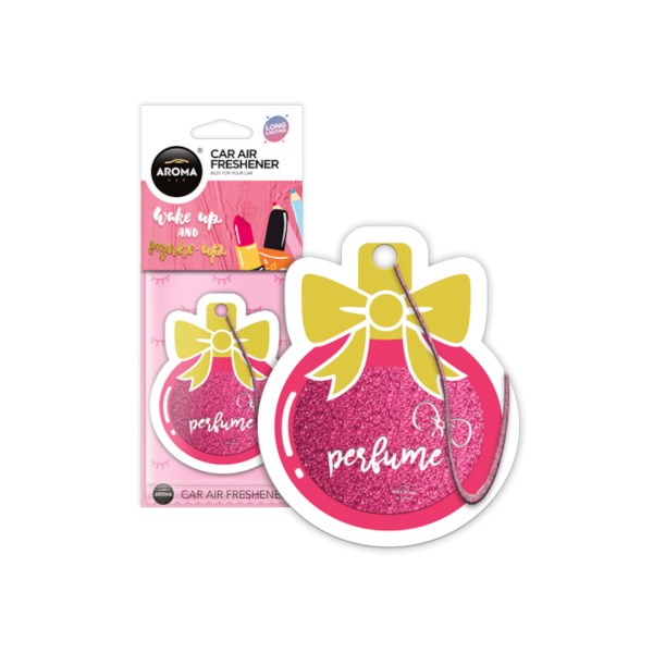 Zapach AROMA CAR Cellulose PINK PERFUME BOTTLE  *832645* (op. 24szt)