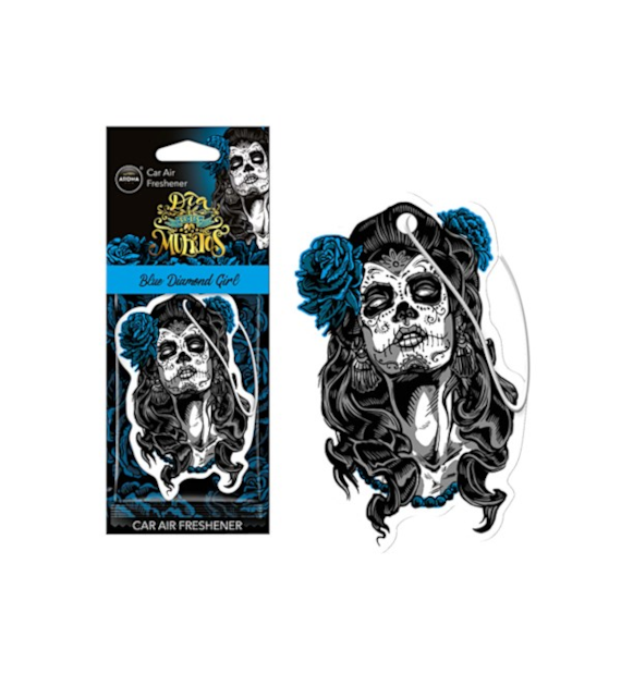 Zapach AROMA CAR Muertos BLUE DIAMOND GIRL *  *108205* (op. 24szt)